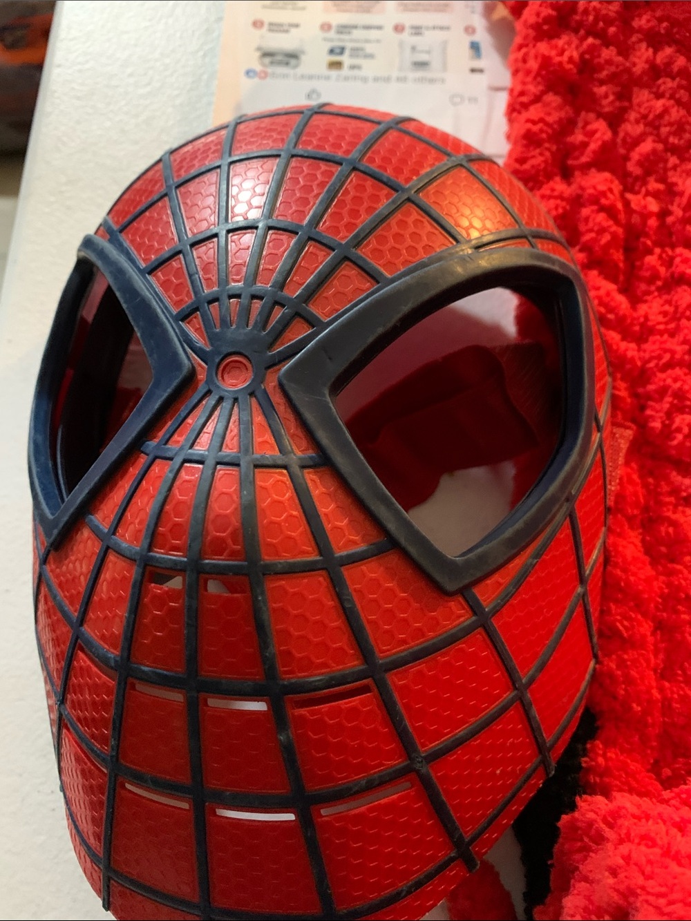 Hasbro Hard Plastic Marvel Red & Black Spider-Man With Adjustable Strap